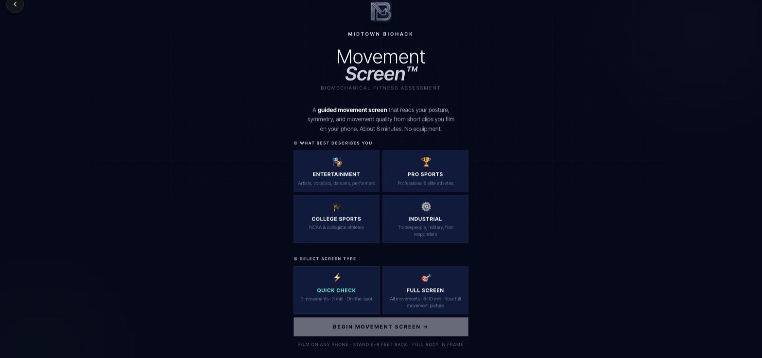 Movement Screen
