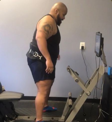 Coach Warren Spivey Jr. at the start of his transformation